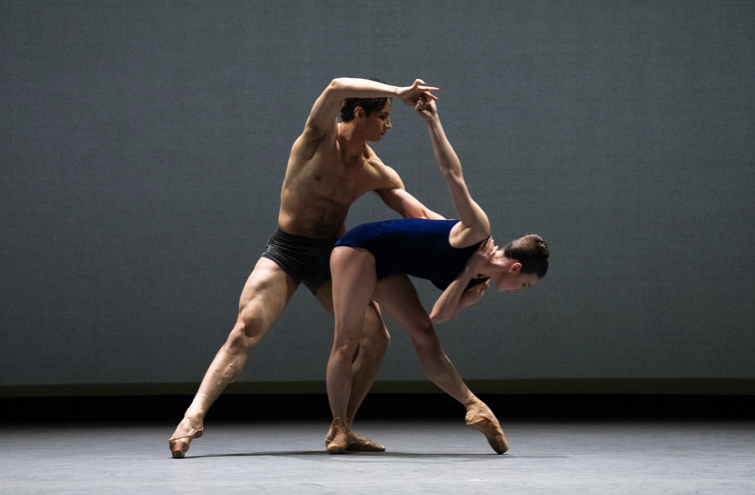 Ramon Mejia and Tiler Peck in the pas de deux Swift Arrow
