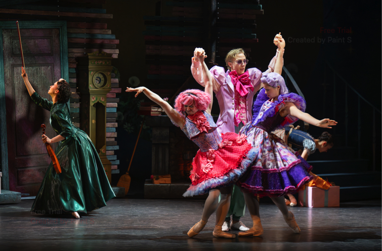 Cinderella's hapless stepsisters attempt a dance class 