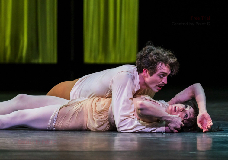 Rudolf and Mary lie on the ground in their final encounter before the murder suicide at Mayerling