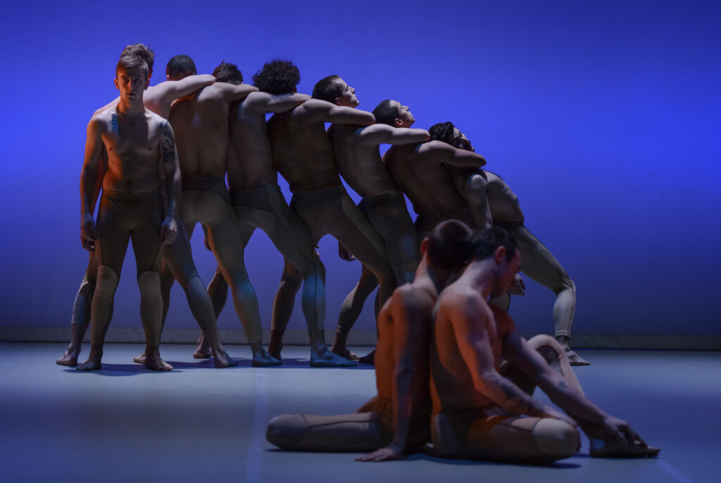 In a Scarlett's Serpent the dancers form a human chain with arms around each other's necks